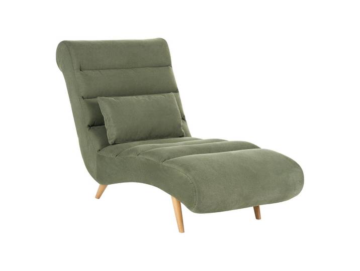 CHAISELONGUE Stoff Grün Rives