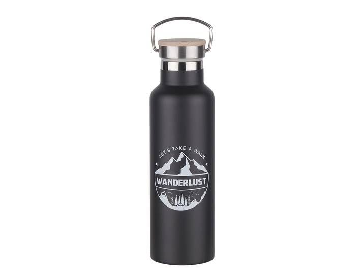 Bouteille isotherme 7 x 25 x 7cm Noir/Noir