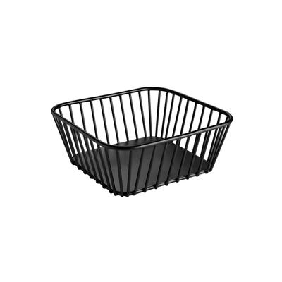 Brotkorb APS "URBAN, GN 1/6, Metall-/ Buffetkorb", schwarz, B:16,2cm H:7cm L:17,6cm, Metall, Lebensmittelaufbewahrungsbehälter, Brotkorb, moderner GN-Korb, für stilvolles Servieren, mit Antirutsch-Füßen