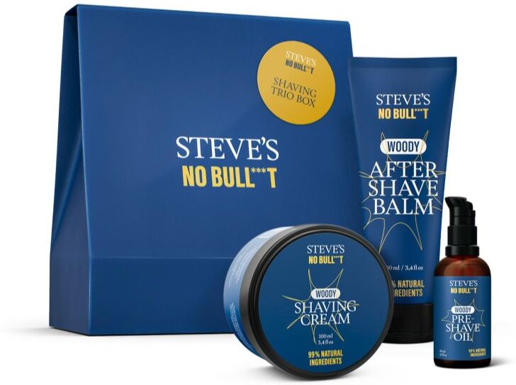 Steve's No Bull***t Shaving Trio Gift Set for shaving