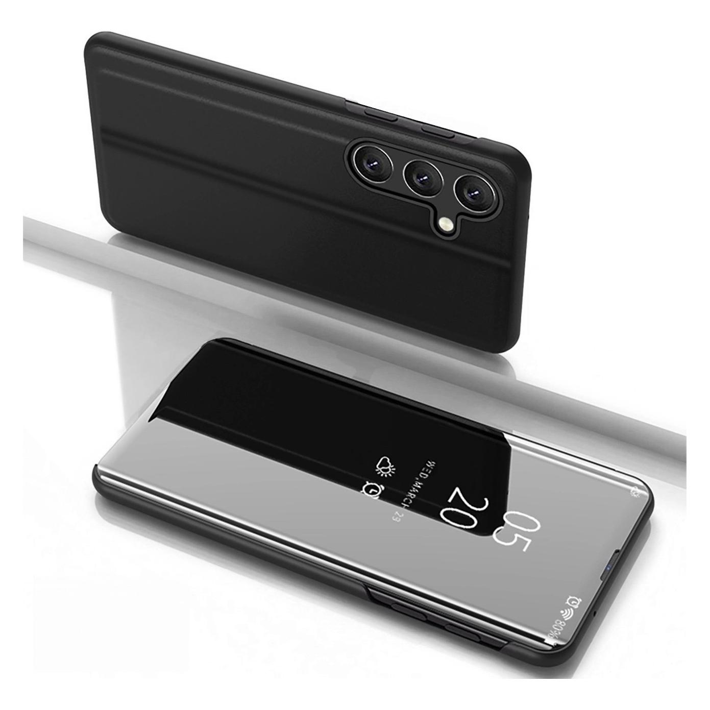 Hurtel Clear View Case Hülle für Samsung Galaxy S25+ Hülle mit Klappe - Schwarz (Samsung Galaxy S25+) (CLEAR VIEW SAMSUNG GALAXY S25+ BLACK)
