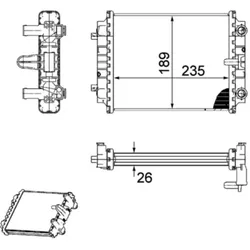 Kühler Motorkühlung MAHLE CR 913 000P für Audi A7 Sportback A8 D4 A5