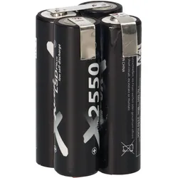 Akkupack 4,8V 2550mAh F2x2 Zelle AA LF Z-Form LSD