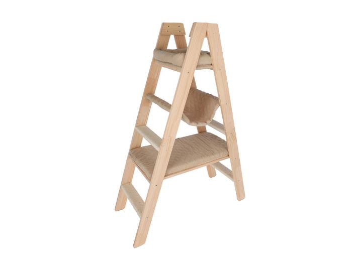 Kratzbaum KERBL Ladder 97 cm x 39.5 cm x 134 cm , beige (natur), H:134cm, Kratzbäume, Kratzbaum