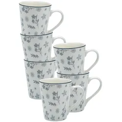 HENKELBECHER Sendai Blume grau 300 ml 6er Set
