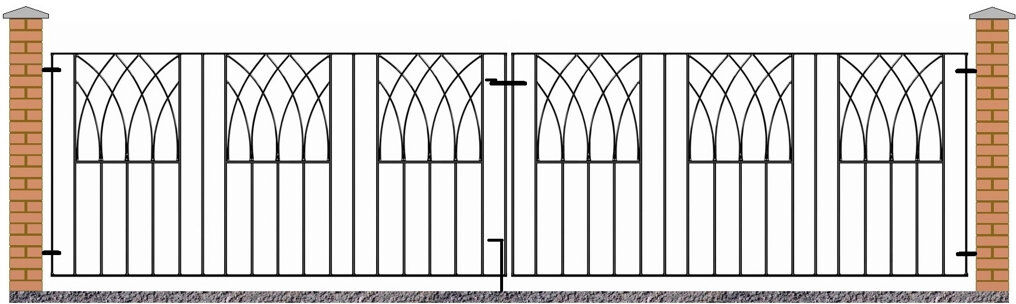 Rosalind Wheeler Guero 81 cm H Gate Fencing Black 353cm W X 81cm H