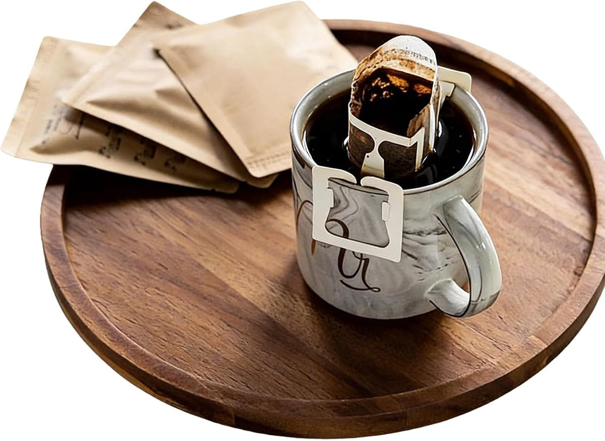 Houten Dienblad Bruin - Decoratieve Plank met Waterdichte Afwerking