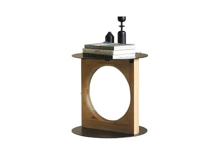 ksjdieunf Couchtisch Beistelltisch Home Wohnzimmer Dekoration Kleiner Couchtisch Retro aus Holz Schlafzimmer Metall Arbeitsplatte Nachttisch Tische for Wohnzimmer