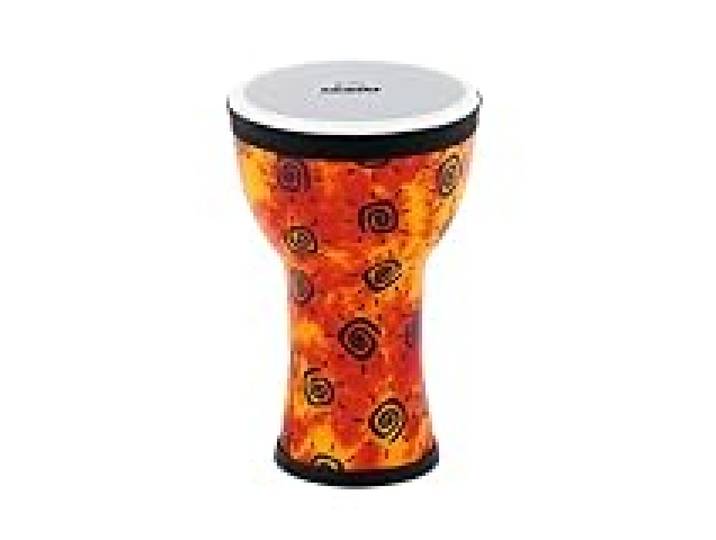 Nino Percussion Elements Mini Djembe – Petit Instrument de Musique pour Enfants à partir de 3 ans – Diamètre de 6 pouces – Plastique, Multicolore (NINO-EMDJ-SU)