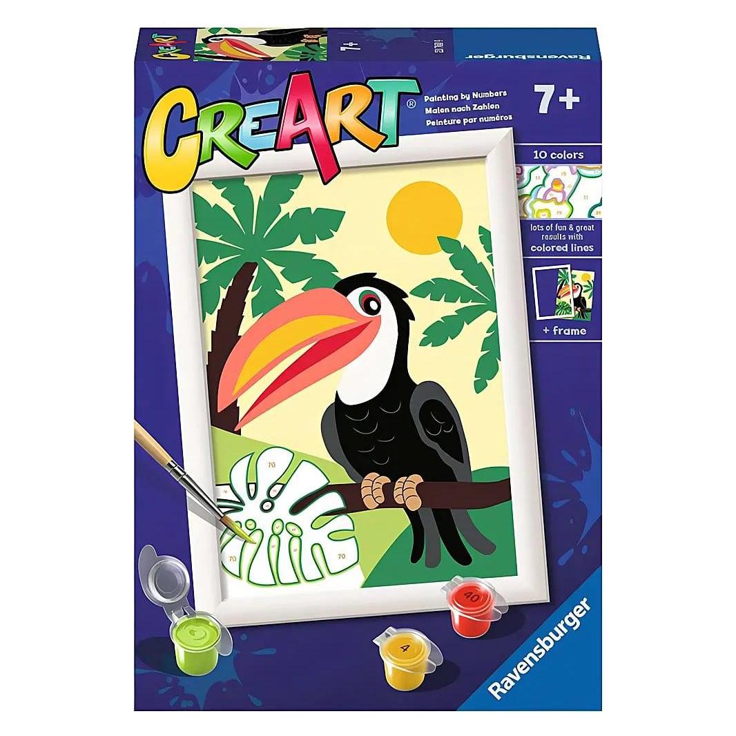 Ravensburger Malen nach Zahlen - Tukan im Dschungel (23760)
