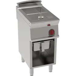 EURAST - Fixe elektrische bratpfanne 15 liter auf offenem untergestell - 400x700x900 mm - 4500 W 400/3V - 48170617