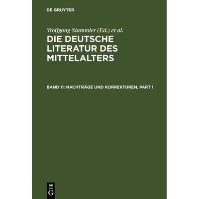 Nachträge und Korrekturen, Gebundene Ausgabe von , De Gruyter, 978-3-11-016832-7