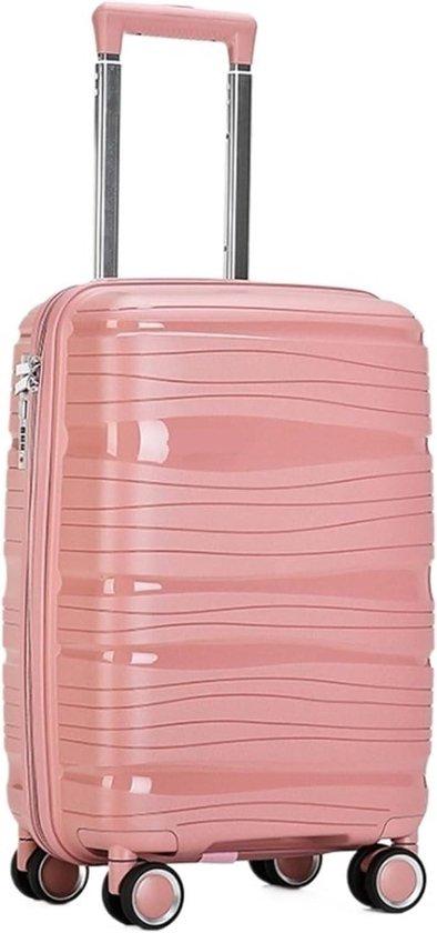 Tasche Tasche - Koffer - Weekend Road - Leichtes ABS - 24 Zoll - Pink