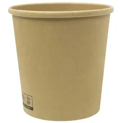 MONOUSO - Kraft-Kraft Pappbecher 450ml Ø9,5cm (25 Stück)