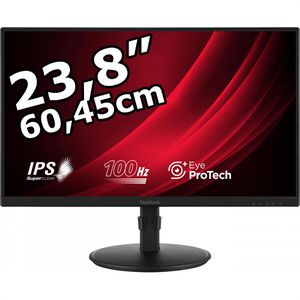 ViewSonic Monitor VG2408A-MHD, 23,8 Zoll, Full HD 1920 x 1080 Pixel, 5 ms, 100 Hz