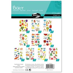 Maildor Baby, 20 Stickerbogen 14,8x21cm, Thematische Sortierung - Mehrfarbig AE056O