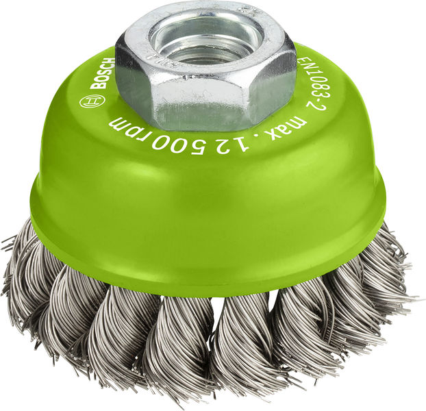 Bosch PRO Stainless Steel heavy Topfbürste, 65 x 0,35 mm, Gewinde 2608622104