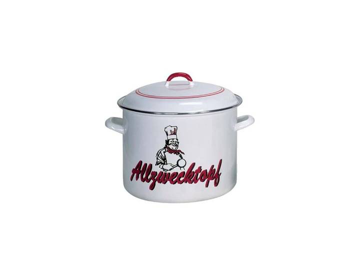 Kochtopf KRÜGER, weiß, Ø:28cm, Töpfe, Kochtopf, Induktion