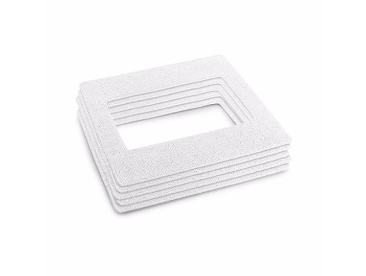 Kärcher Wischtuch Set RCW 4 – Wischbezug/Ersatzbürste – weiss