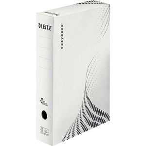 Leitz Archivbox 6131-00-00, easyboxx, A4, 80mm Füllhöhe, weiß, für Akten, 25 Stück