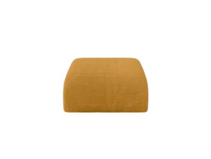 ALTDECOR Pouf Wohnzimmer Sitzhocker MIRA-PUF 91x89x40 Senfgelb Sitzsack Cord Sitzpuff Pouf Hocker mit Füllung