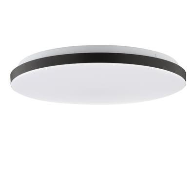 BRILLIANT LED Deckenleuchte "Livio", weiß, schwarz, 1, Ø 38cm H: 6cm, 1 Stk., Leuchten, Ø 38,5 cm, 2500 lm, 3000 K, Bewegungsmelder, schwarz, LED Deckenleuchte