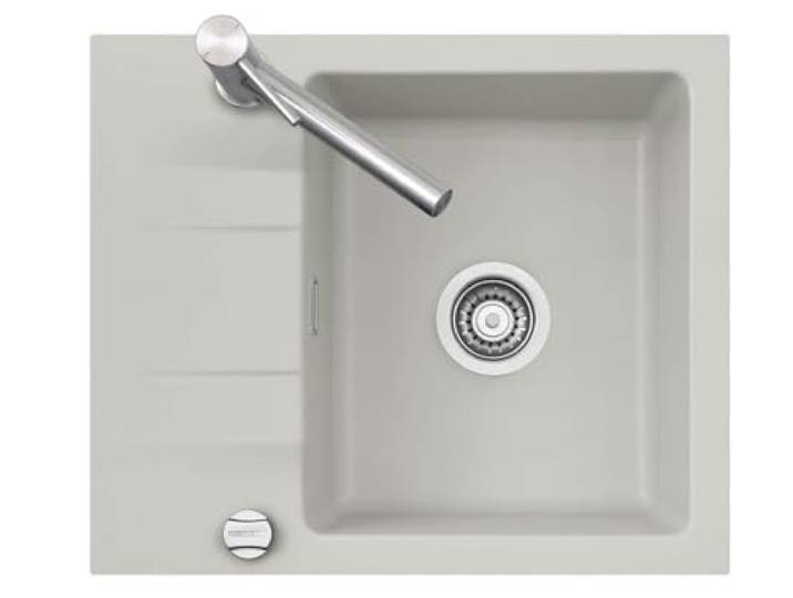 Systemceram Einbauspüle KeraDomo Genea 60 Excenterbedienung Standard Alu 76