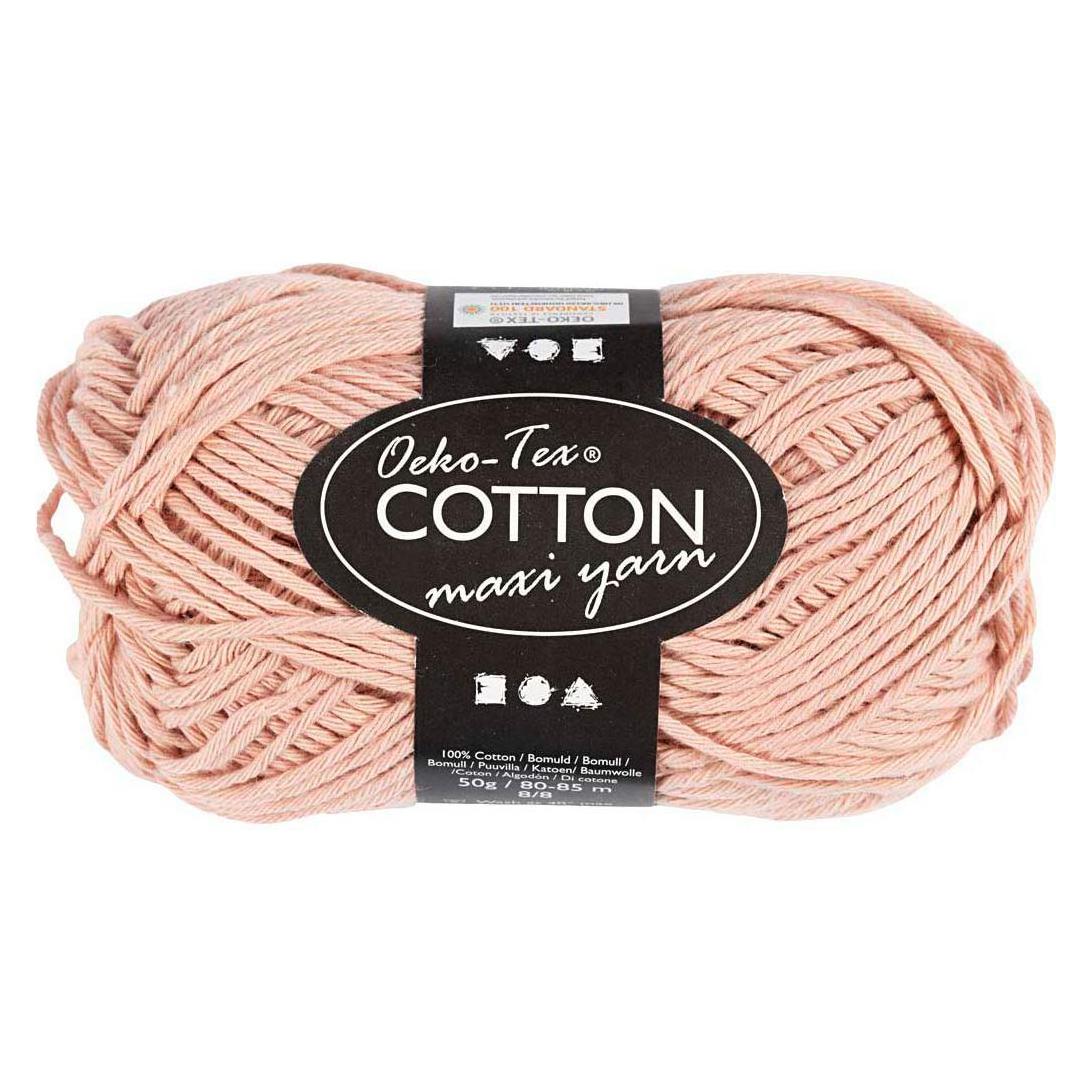 Creativ Company Baumwollgarn Stärke 8/8 L: 80-85 M Beige - 50gr. (80 m) (5712854621472)