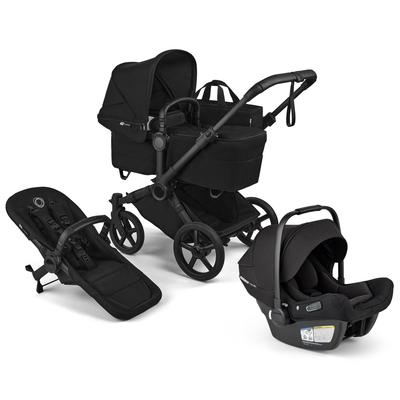 Bugaboo Donkey 6 Mono + Turtle Air Shield Travel System Bundle - Black / Heritage Black / Heritage B