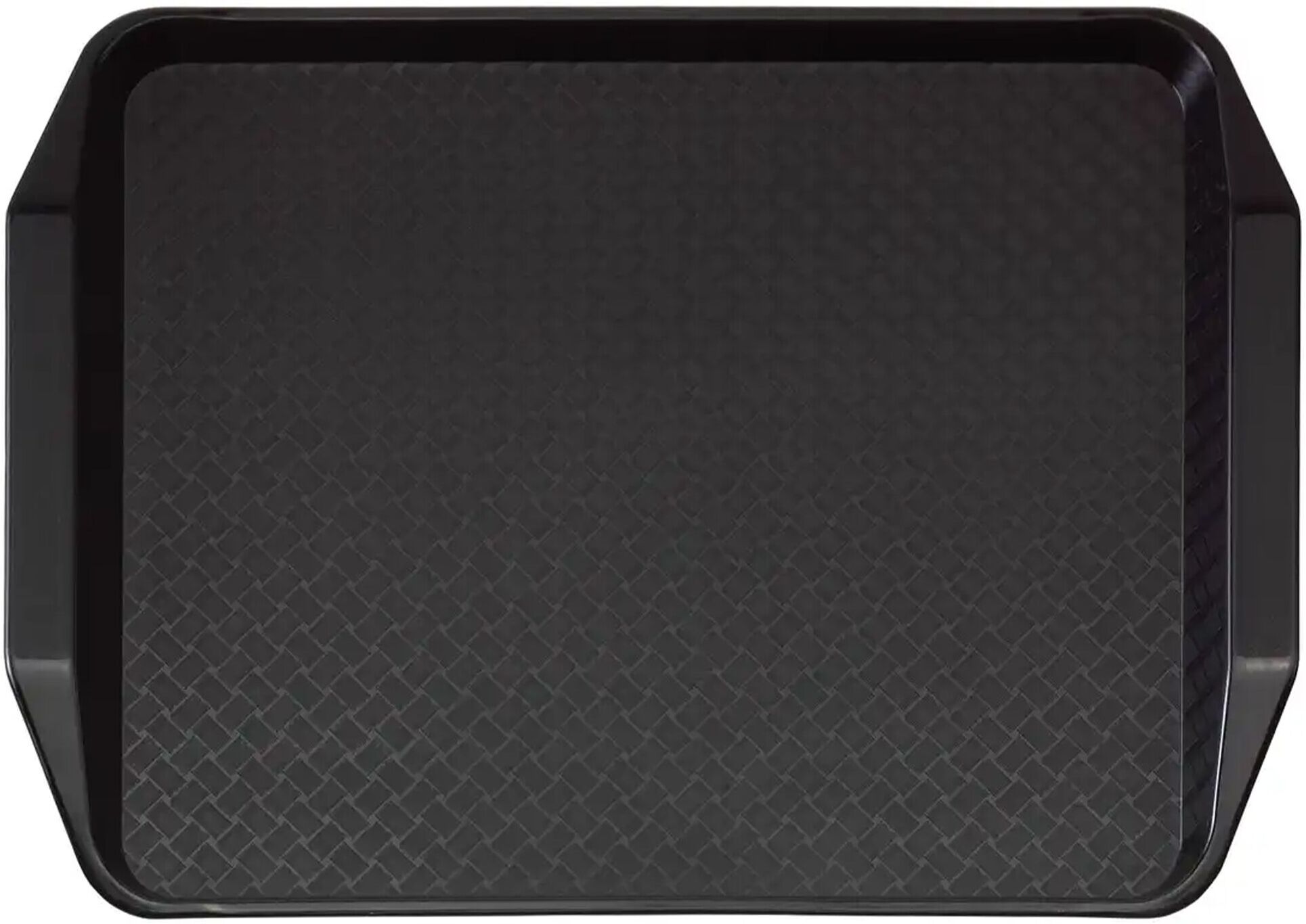 (24 stuks) CAMBRO Fast Food dienblad - rechthoekig - 430x300mm - hoog profiel met handgrepen - Zwart zwart