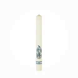Jaspers Kerzen Marienkerze MK2 mit 10% Bienenwachs Elfenbein 600 x Ø 70 mm, 1 Stück