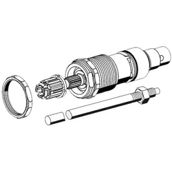 Schell Oberteil 222350099 Set, mit Spindel 488 mm lang und Ablänghilfe