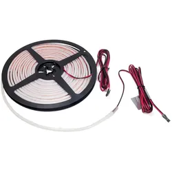 L&S, LED Streifen, LED Band WAVE M 12 V, WW / NW, weiss/opal (Warmweiss, 500 cm, Outdoor)