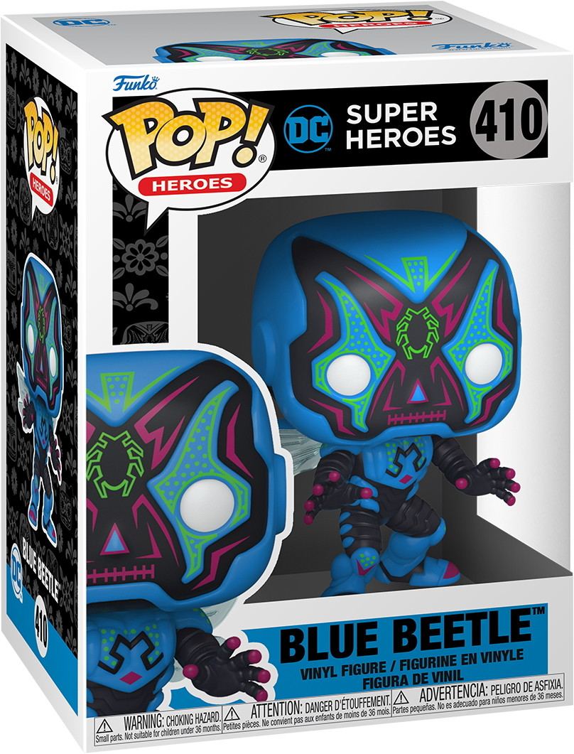 Funko Pop! DC Super Heroes Día de los Muertos Blue Beetle 410 Vinyl figuur