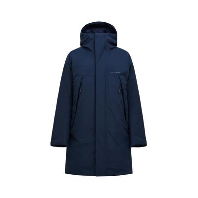 Daunenmantel PEAK PERFORMANCE "M Treeline Hipe 2l Down Shell Parka", Herren, Gr. M, blau (dunkelblau), Material Füllung: 90% Entendaunen / 10% Federn. Material Innen: 100% Polyester. Material Kragen: 100% Polyester. Material Oberstoff: 100%...