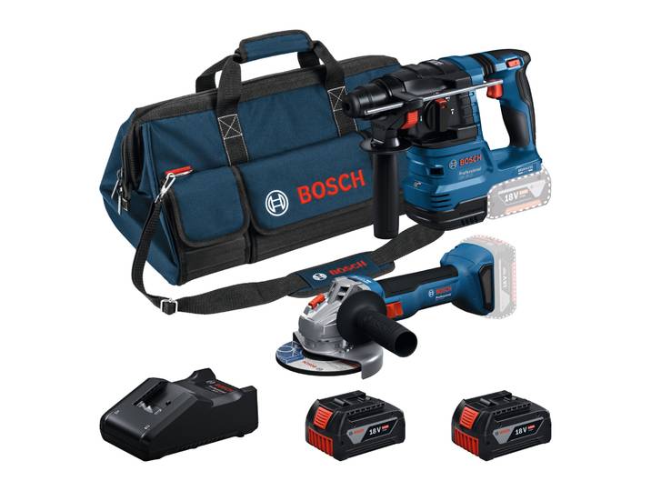 Bosch Blau Akku-Werkzeug-Set GBH 185-Li GWS 18V-8 18 V