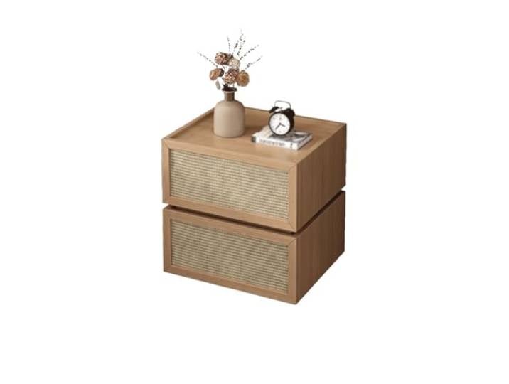YCCHAH Bett mit Stauraum Nachttisch, Schlichtes Modernes Schlafzimmer, Kleiner, Nordischer Desktop