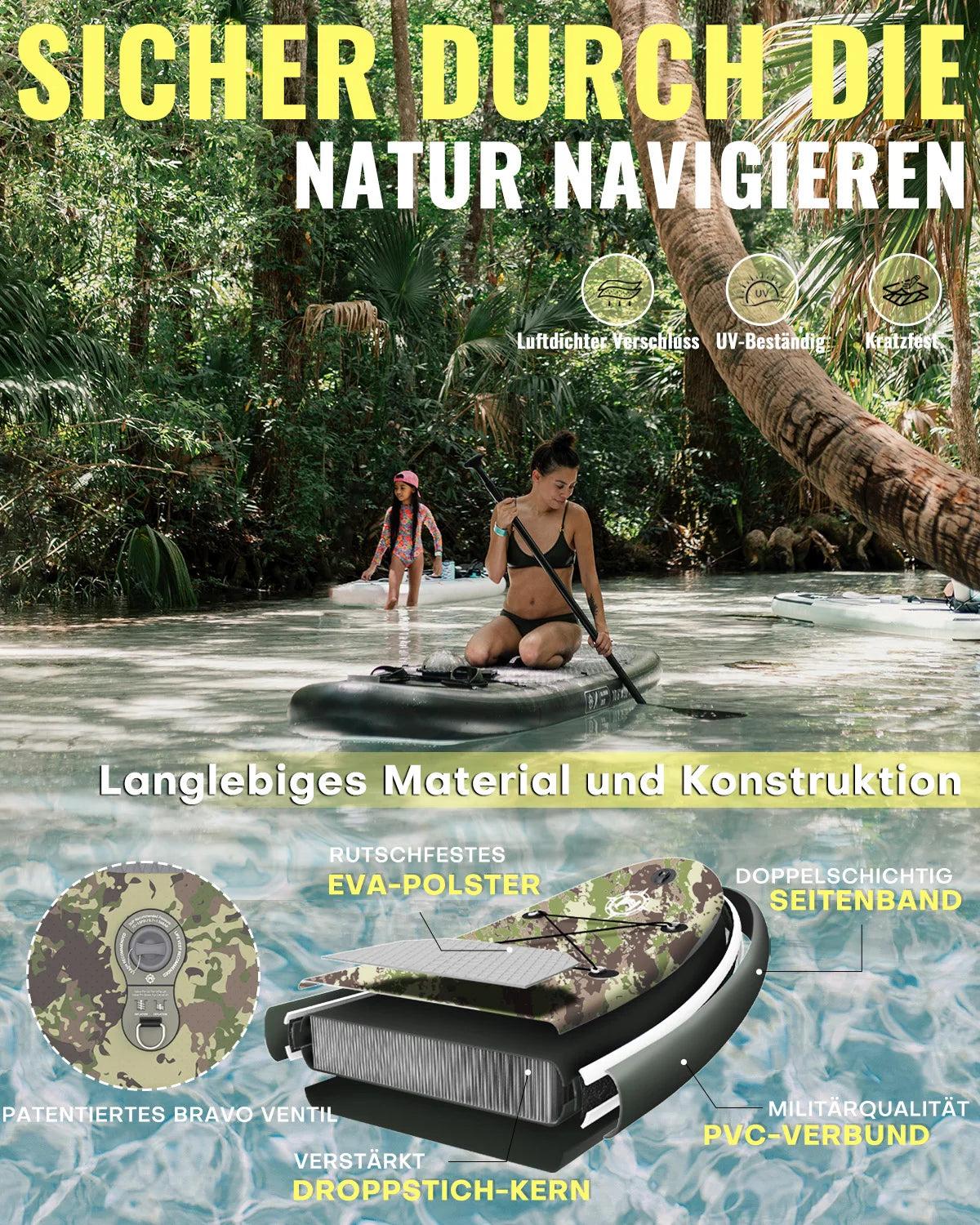 Aufblasbares Stand-Up-Paddle-Board - SUP-Board - Paddelbrett - Aufblasbares Paddelbrett - Leichtgewicht