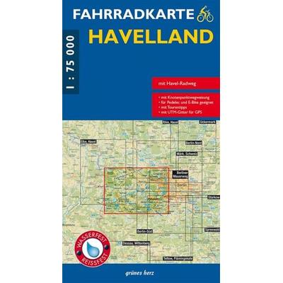 Fahrradkarte Havelland, Sonstige von , Grünes Herz, 978-3-86636-283-3