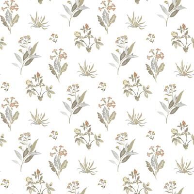 Galerie Wallcoverings Cottage Chic Large Floral and Leaf Motif ECODECO Material Matte Wallpaper Roll