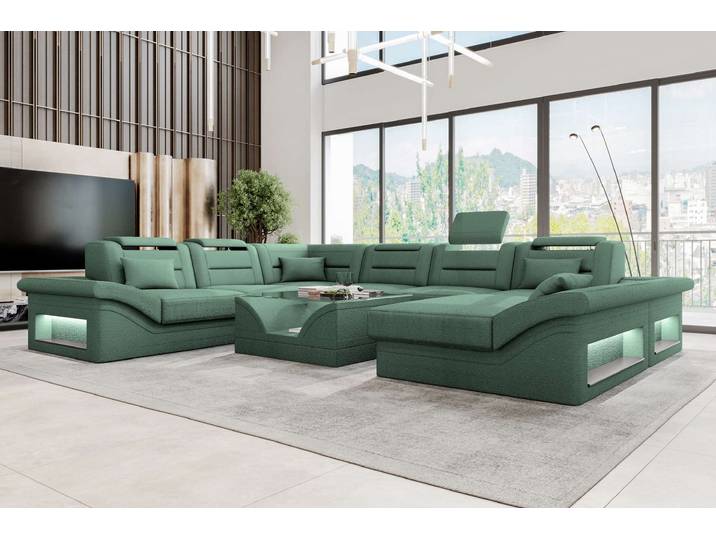 XXL Wohnlandschaft Enzo Stoffsofa