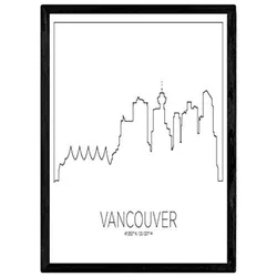 POSTER Vancouver Skyline A3 Rahmenlos