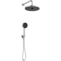 Ideal Standard Idealrain Armaturenpaket BD827AA Regenbrause, Unterputz-Wandanschluss, Handbrause, chrom