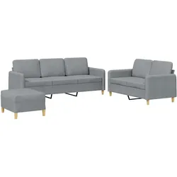 vidaXL, Sofa + Bettsofa, Louisa (Mit Fusshocker) (Polstergruppe)