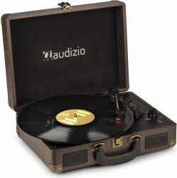 RP114W Record Player Briefcase Wood TILBUD NU