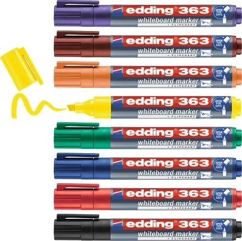 edding 363 Whiteboard-Marker farbsortiert 1,0 - 5,0 cm, 8 St.