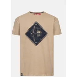 Derbe T-Shirt Schipp Herren Beige GOTS Organic