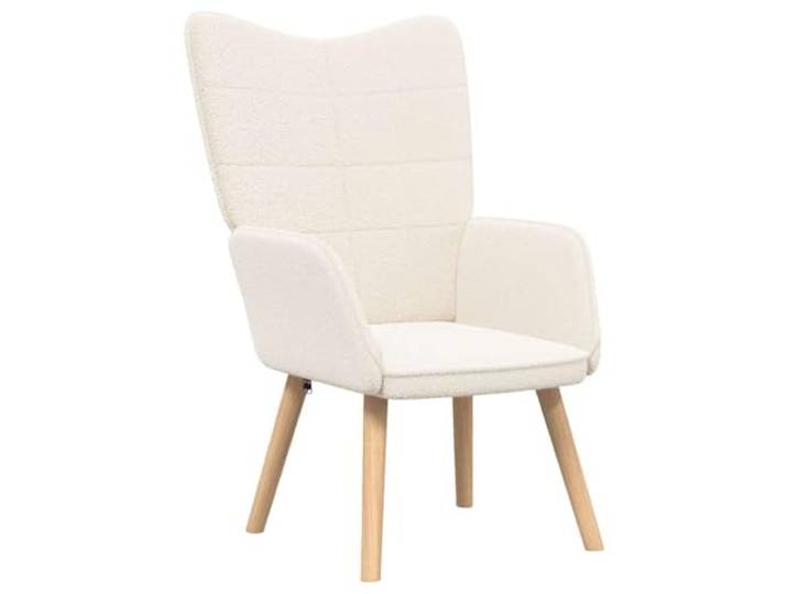 Heofavd Relaxsessel Creme 62x67x95,5 cm Ergonomischer Stuhl Sherpa