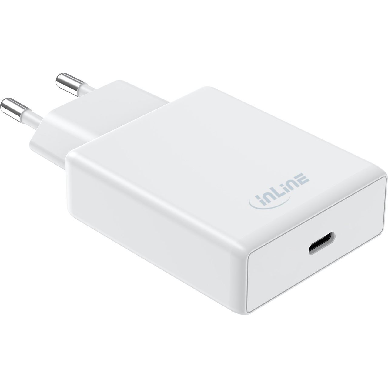 InLine USB Netzteil Ladegerät, Single USB-C, PD, AVS, 65W, weiß