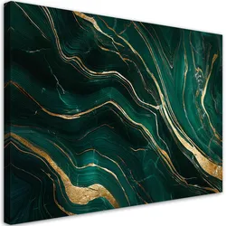 LEINWANDBILD Abstrakter grüner Smaragdmarmor 60x40cm